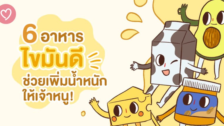 6 อาหารไขมันดีช่วยเพิ่มน้ำหนักให้เจ้าหนู!